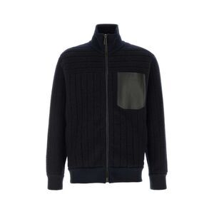 Brioni Men Midnight Blue Wool Blend Cardigan
